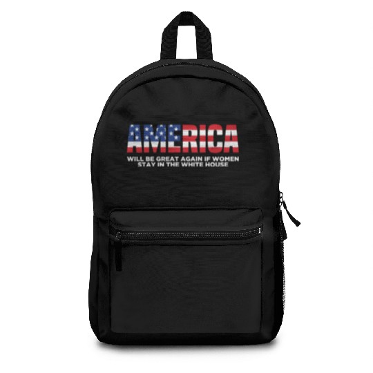 America Will Be Great Again Black Backpacks