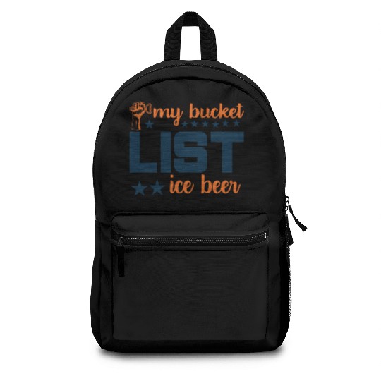 My bucket LIST ice beer Backpacks