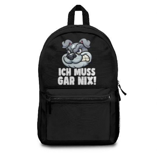 I don't have to relax at all, Great Dane dog lover Backpacks