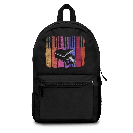 Piano Cat Musician Musical Instrument Pianist Backpacks