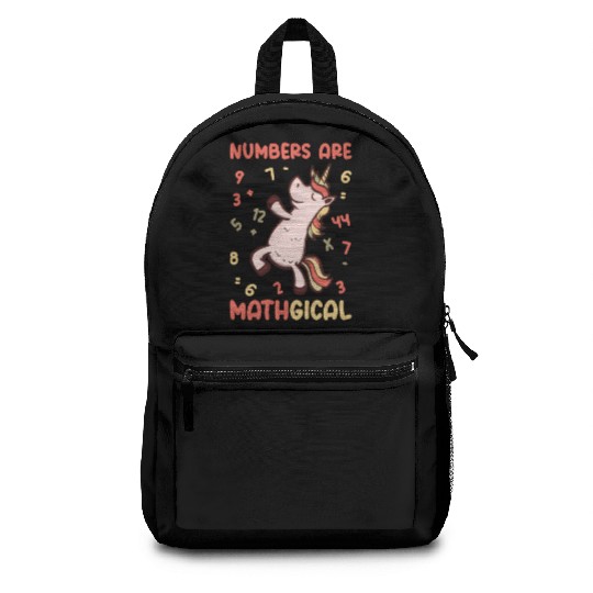 Math Number Lovers Mathematics Unicorn Teacher Backpacks