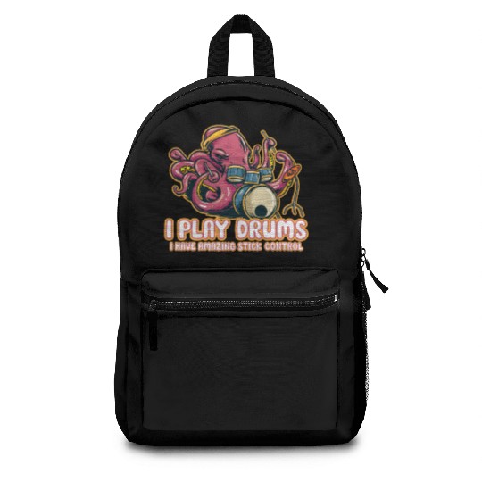 Drummer Drums Music Drum Set Drumming Backpacks