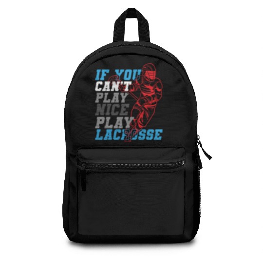 Lacrosse Player Lacrosse Coach Lax Player Sports Backpacks