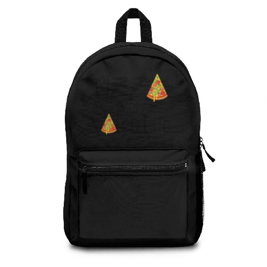 pizza is my valentine694 Backpacks