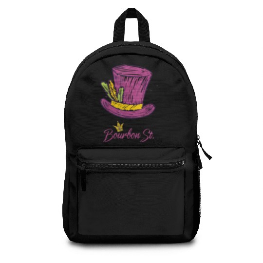 Bourbon Street Mardi Gras New Orleans French Quart Backpacks