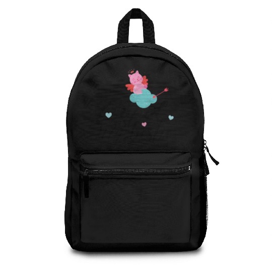Cupid is my bestie gift for valentine cupid lovers Backpacks