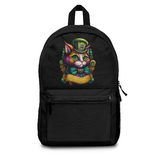 Cat Mardi Gras Backpacks