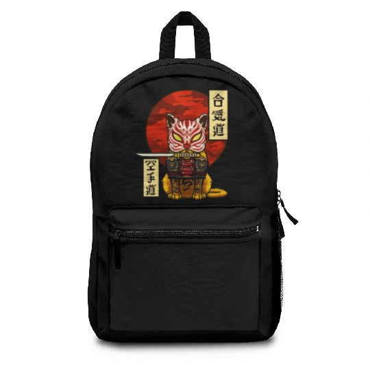 Samurai Cat Backpacks