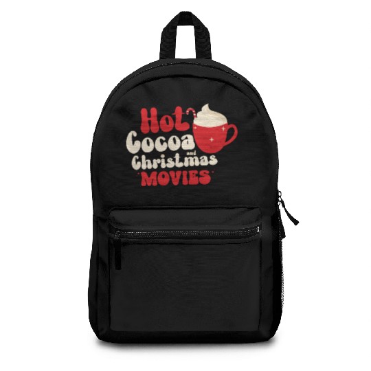 Hot cocoa Christmas movies Backpacks