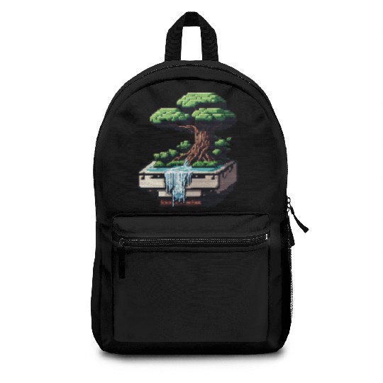 8 Bit Bonsai Tree Backpacks