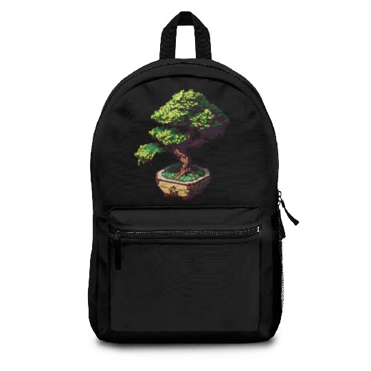 8 Bit Bonsai Tree Backpacks