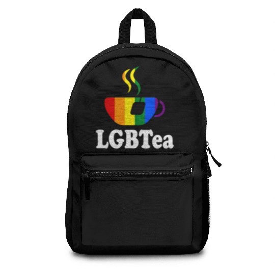 LGBTea Funny Teacup Rainbow Pride Month Gay Tea Lo Backpacks