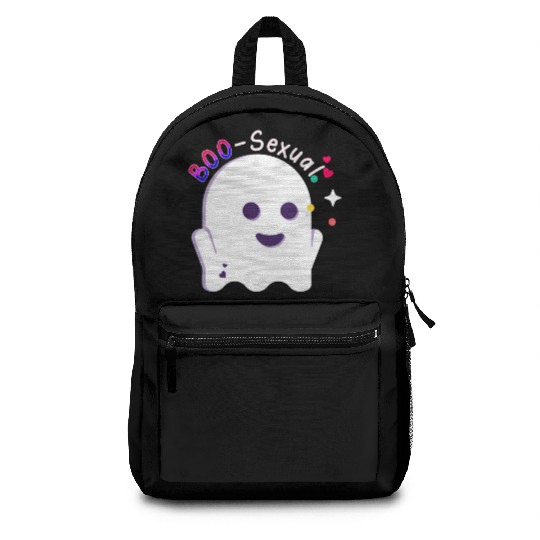 Boo Sexual Cute Bi Ghost LGBT Bisexual Pride Funny Backpacks