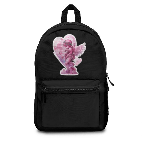 funny Cupid Valentine's Day girls Backpacks