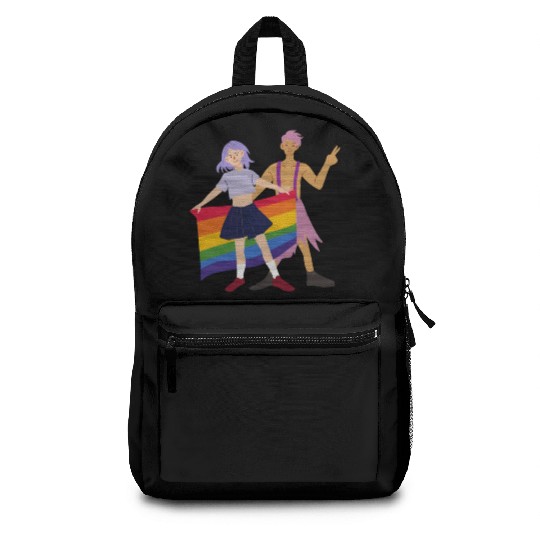 lesbian lgbtq pride valentine day 202 valentines Backpacks