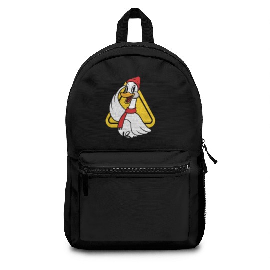 Silly Goose On Board, Sign Silly Goose Funny Yield Backpacks