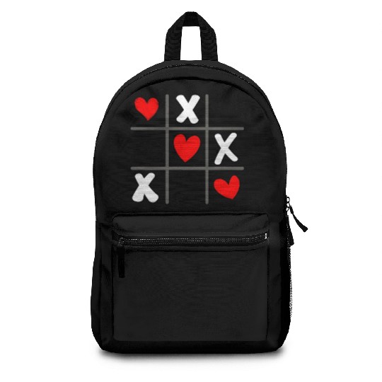 Tic Tac Toe Valentine's Day Hearts Game Backpacks