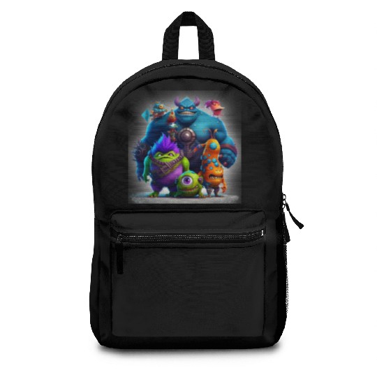 MONSTERS PLAY GAMING BEAUTIFUL COLOURS 3D Backpacks