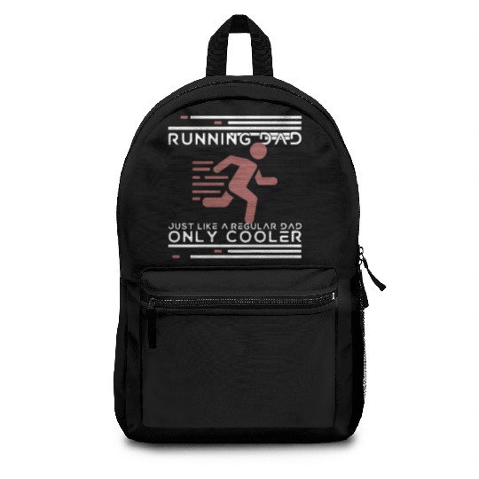 Funny Running For Men Dad Marathon Runner Coach Backpacks