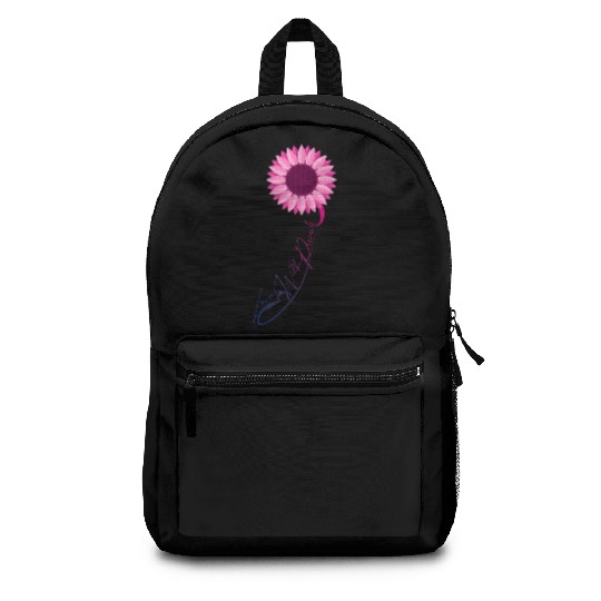 Love Will Prevail Bisexual Sunflower Bi Pride Backpacks