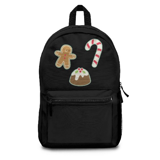 Cute Gingerbread Man Candy Cane and Christmas Backpacks