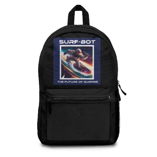 Robot Silver Surfer Backpacks