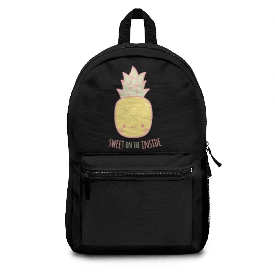Cute Sweet On the Inside Pineapple Backpacks