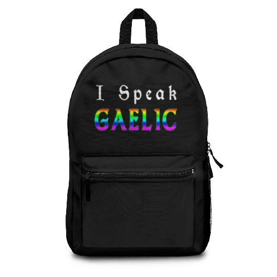 St Patricks Day Rainbow LGBT | I Speak Gaelic Backpacks
