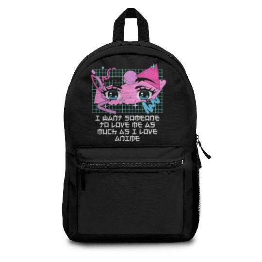 Love Me as Much as I Love Anime Manga Valentine's Backpacks