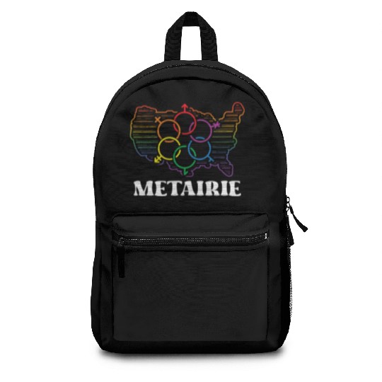 Metairie Pride Month Pride Flag LGBT Community LGB Backpacks