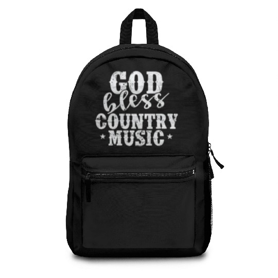 God bless Country Music USA America Cowboys Backpacks