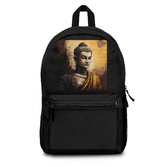 The Serenity of Zen Buddha Watercolor Meditation Backpacks