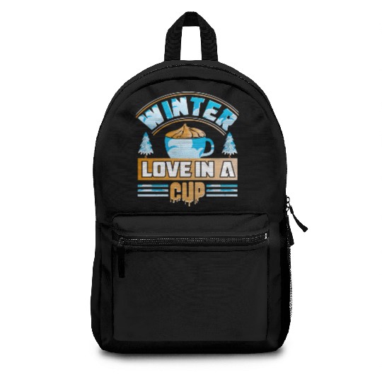 Winter Love in a Cup Backpacks