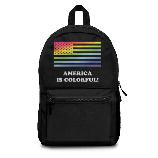 America Is Colorful! (Stars And Stripes) Backpacks