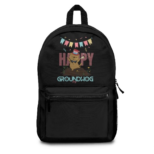 Happy Groundhog Day Backpacks