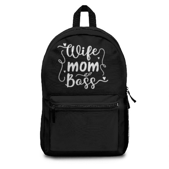 Wife Mother Boss Backpacks