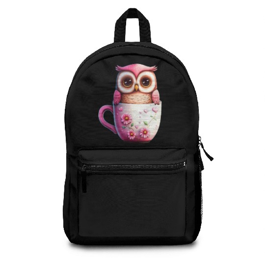 Owl Animal Cute Wild Bird Zoo Forest Nature Child Backpacks