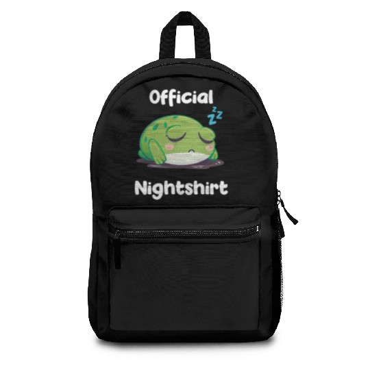 Cute Frog Sleepshirt Nightwear Nightshirt Sleep Backpacks