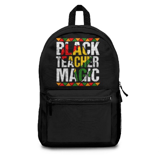 Black Teacher Magic Backpacks Melanin Pride Black