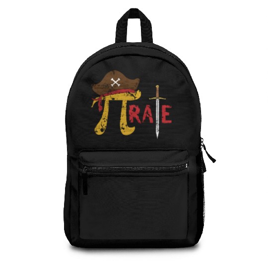 Love Pi Pirate Math Holiday Mathematics Pi Day Backpacks