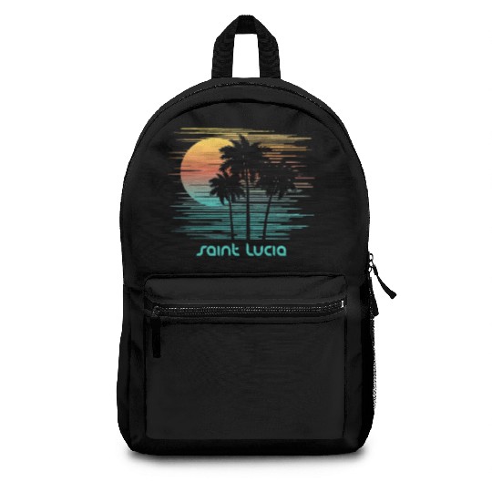 Saint Lucia Stylish Souvenir Vacation Backpacks