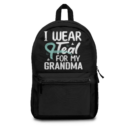 I Wear Teal For My Grandma Cervical Cancer Backpacks