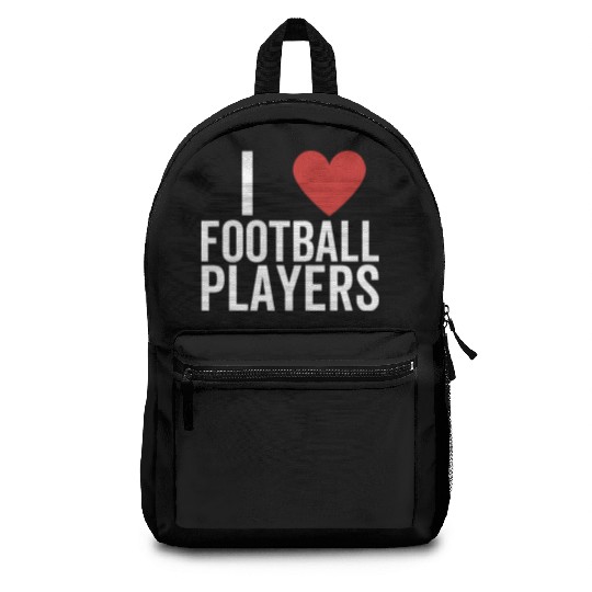 I Love Football Players Backpacks