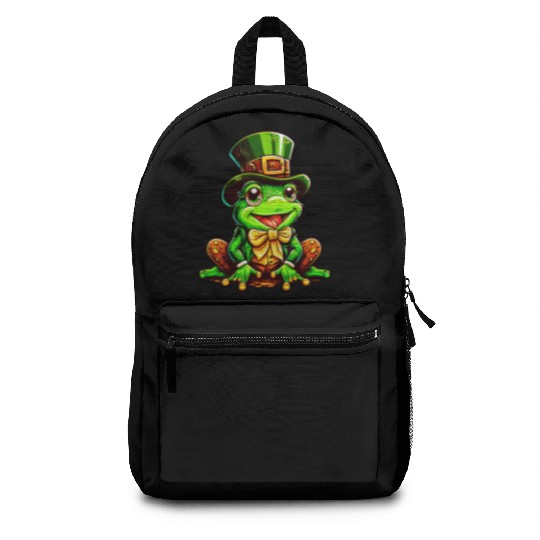 Magic Frog With St. Patrick's Day Top Hat Backpacks