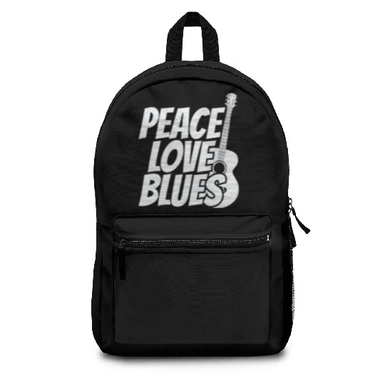 Peace Love Blues Music Trumpet Backpacks
