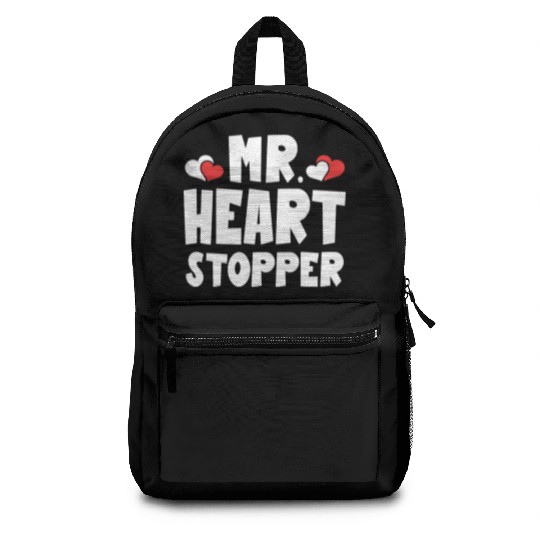 Mr Heart Stopper Funny Boyfriend Valentine's Day Backpacks
