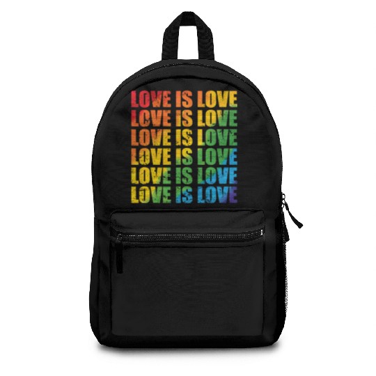 Love is Love LGBT Tolerance Pride Gender Backpacks