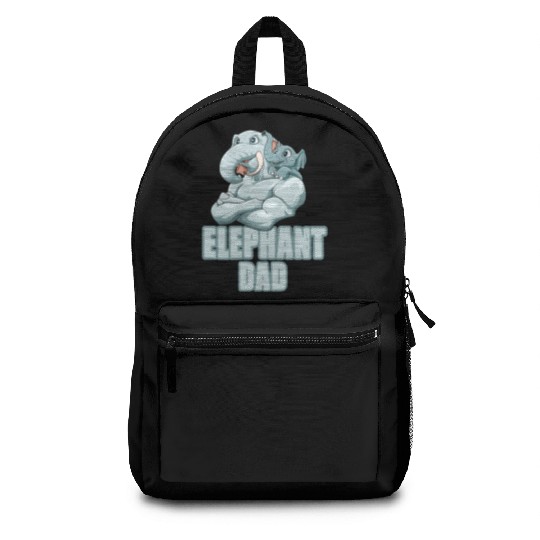 Elephant Dad for a Elephant lovers Backpacks