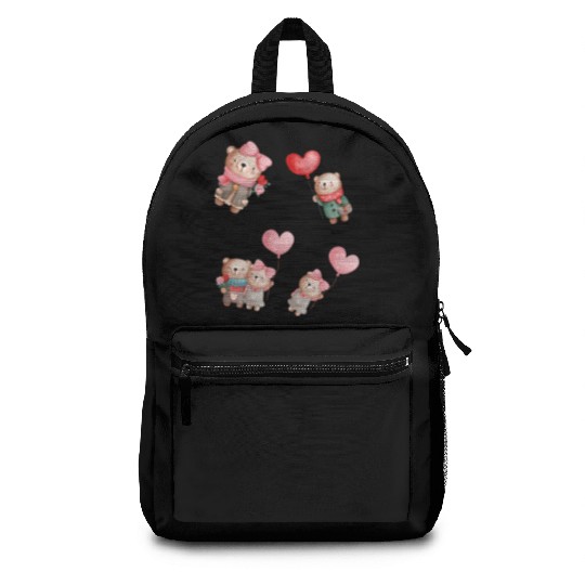 Cute love bears. Backpacks