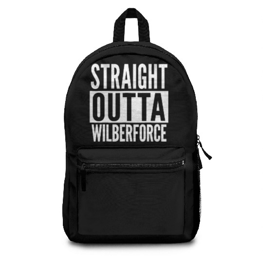 Wilberforce Straight Outta College University Alum Backpacks